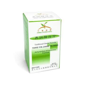 Herbal International - Traditional Chinese Formula pills: Yang Yin Jiang Ya Fang (養陰降壓方) Achyranthes & EuFangcommia Formula