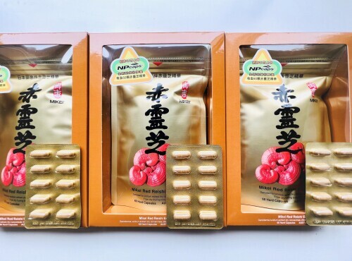 Mikei Red Reishi Essence (60 Capsules)x 3pack + extra 30 capsules  御惠赤靈芝精華（60粒膠囊）x 3盒，另送30粒赤靈芝精華