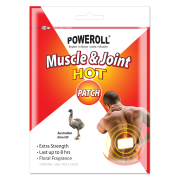 POWEROLL Muscle & Joint HOT Patch 澳力寳鸸鹋小神贴 - 熱力加强装 