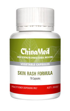 China Med - Skin Rash Formula (Ex. Acute Eczema Formula) (78 Capsules)  Formerly Pi Fu Bing Jie Du Fang 皮膚病解毒方 (CM121)