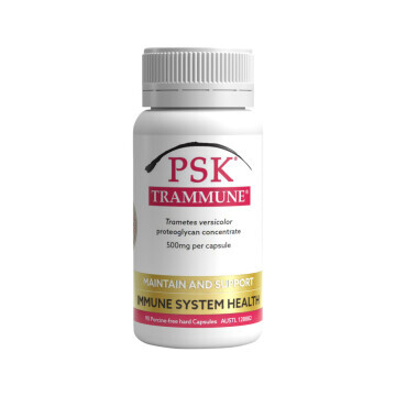 PSK Trammune (Trametes versicolor Proteoglycan Concentrate 500mg) 90capsules 雲芝丸