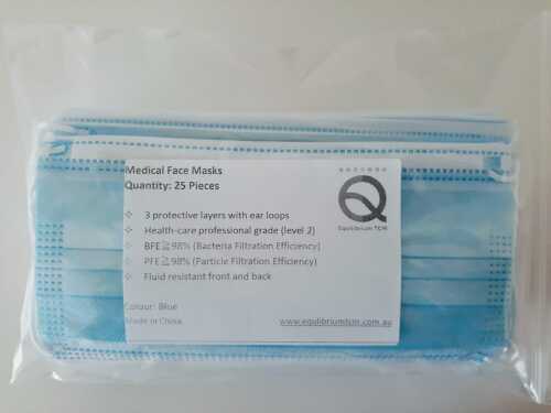 Disposable Medical Masks 25pcs （ 醫療級用口罩）
