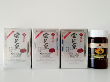 Concord Bio PSP 3 pack with bonus Concord Sunchih Honey (500g)  康道雲芝皇